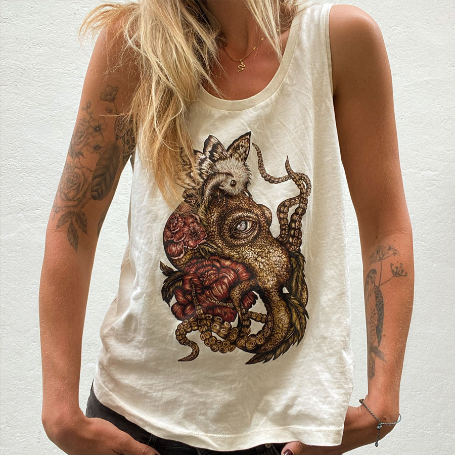 Mystic Dreamer - Women's Tanktop Loose fitted 100% Natural Raw
